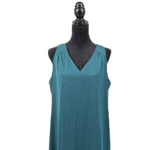 Old Navy Tie-back Emerald Lined Dress Size L